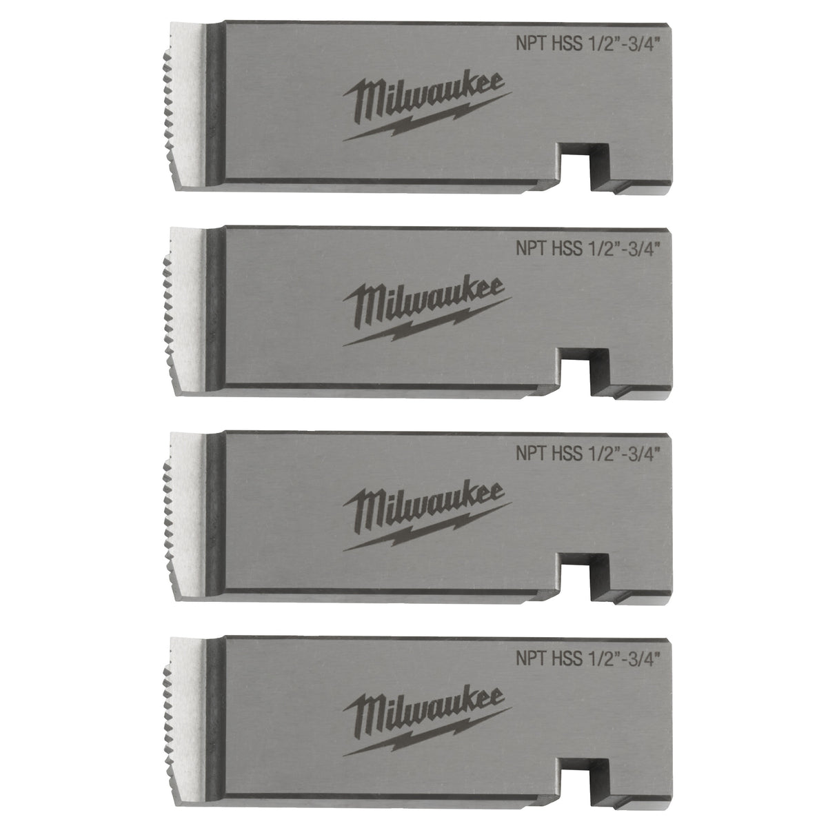 Milwaukee 1/2In-3/4in npt hss cap filetat 48361205