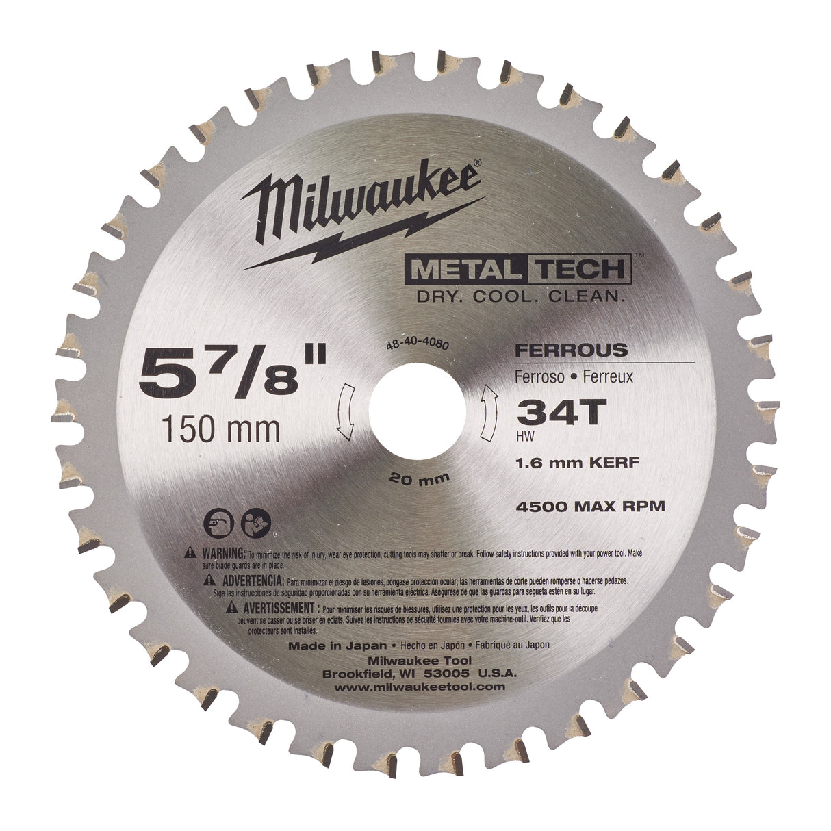 Milwaukee Pânză debitare metal 150x20x34z 48404080