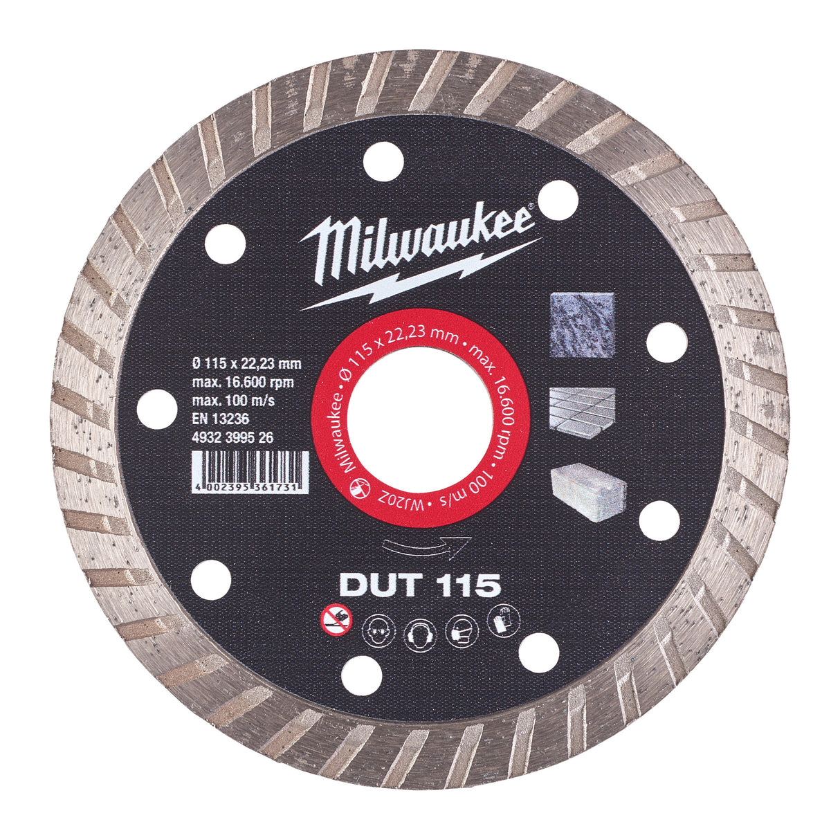 Milwaukee Disc diamantat dut 115  x 22,2 mm 4932399526