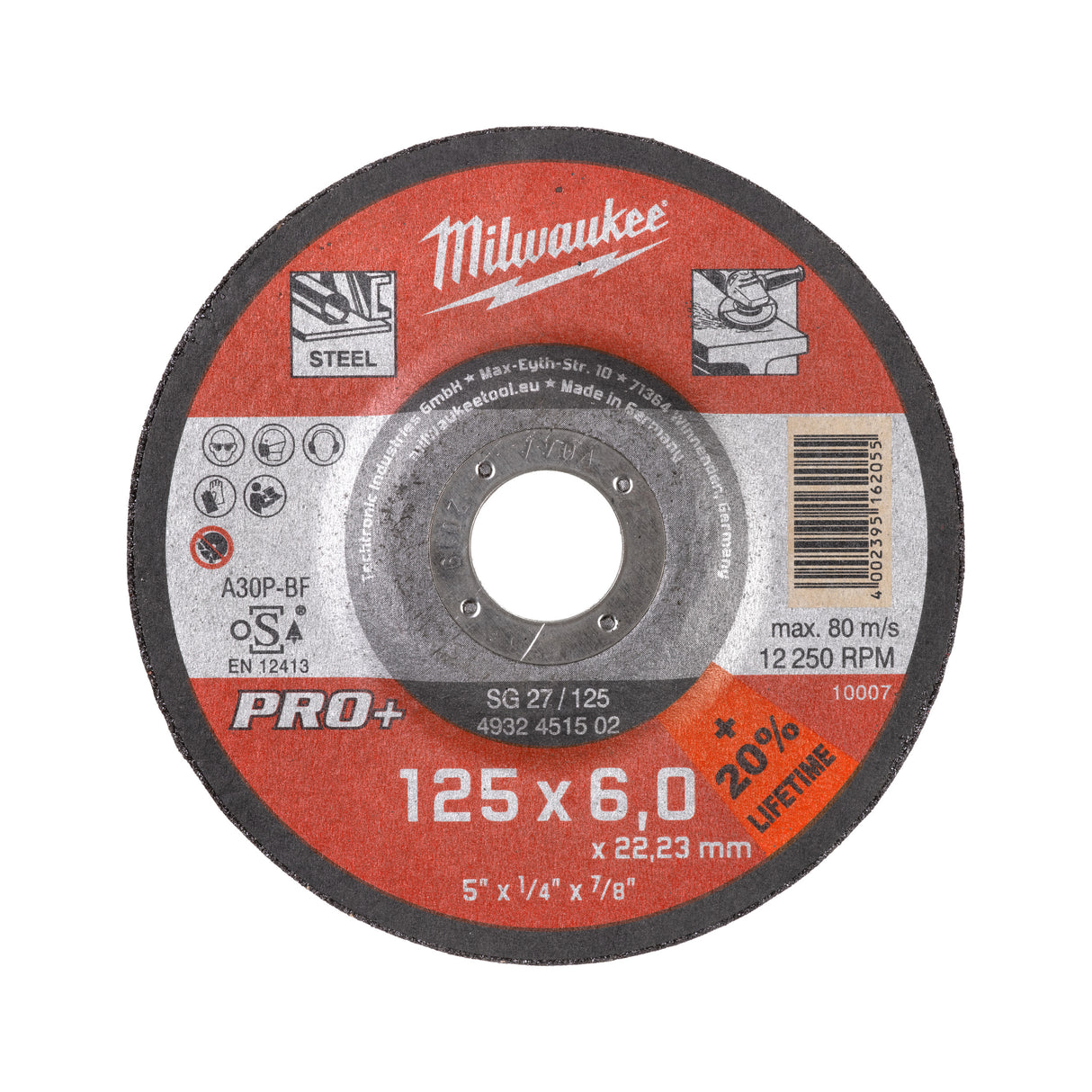 DISC PENTRU ȘLEFUIT METAL  125X6 PRO+  4932451502