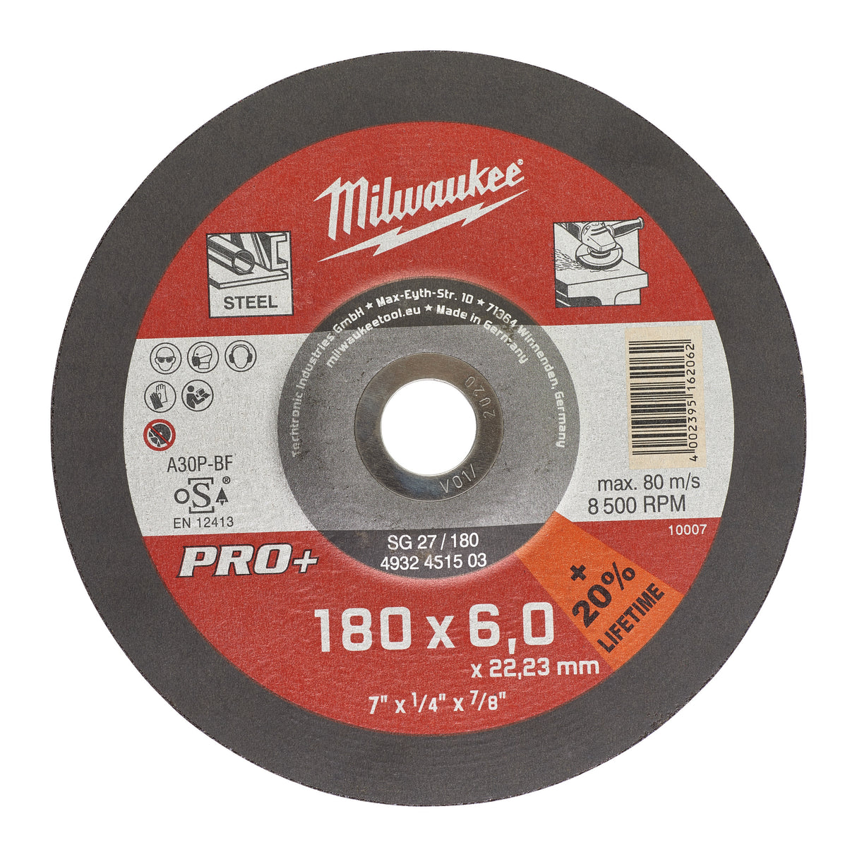 DISC PENTRU ȘLEFUIT METAL  180X6 PRO+  4932451503