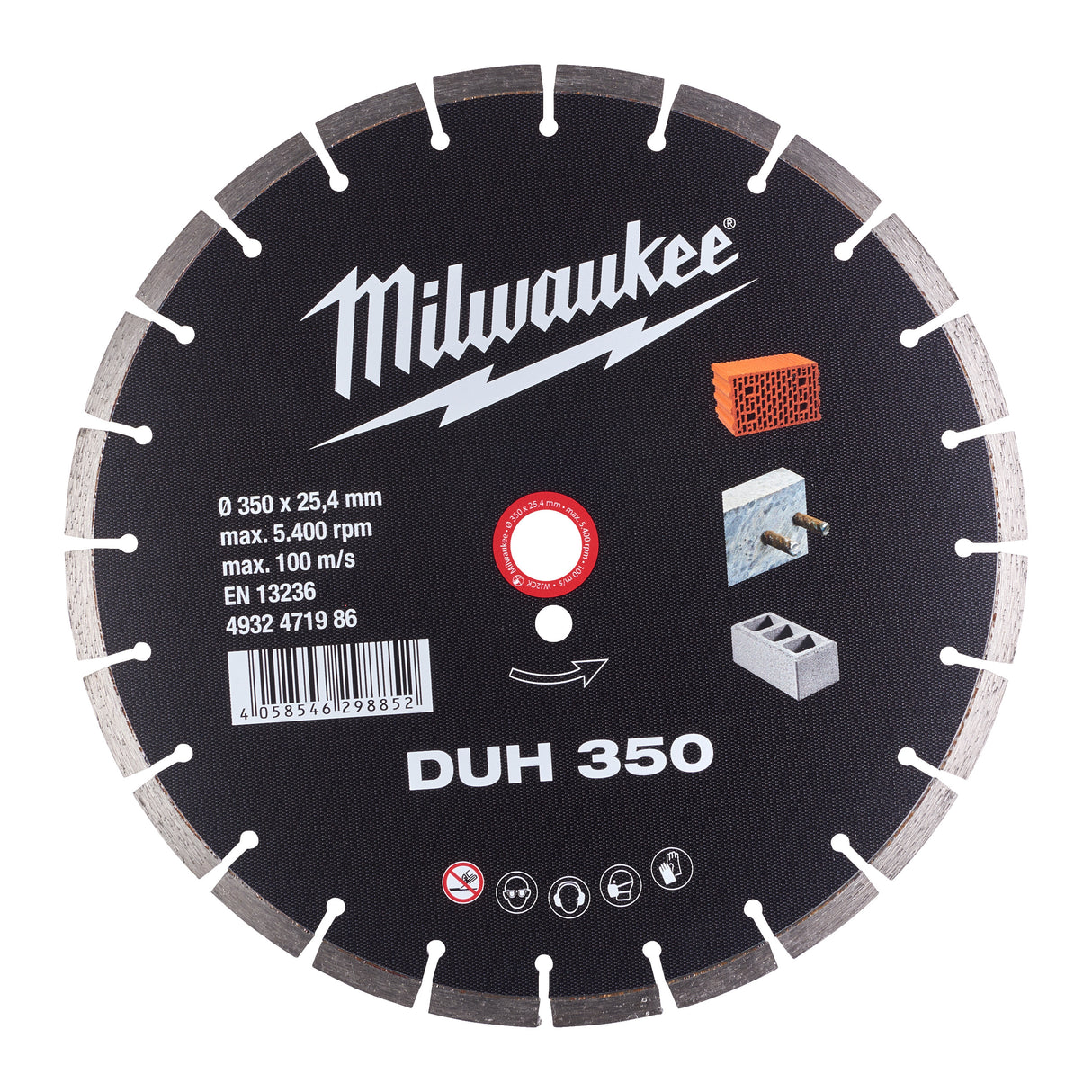 Milwaukee Disc diamantat hudd 350 mpp  4932471986