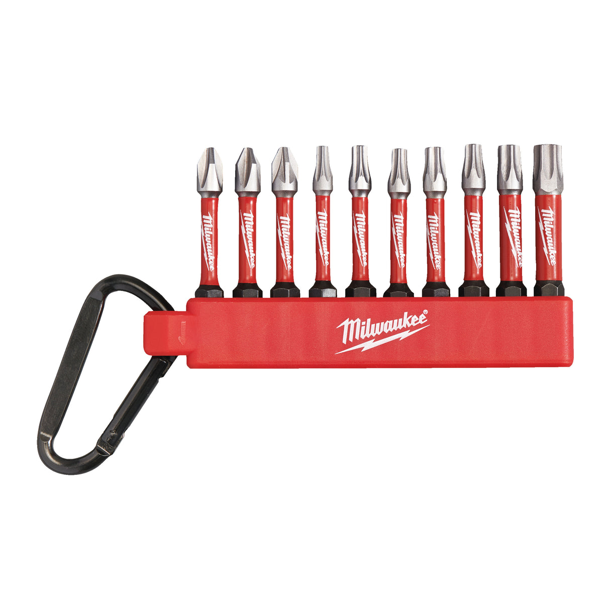 Milwaukee 4932480941 Set 10 buc. cu carabină SHOCKWAVE™ impact duty