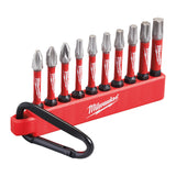 Milwaukee 4932480941 Set 10 buc. cu carabină SHOCKWAVE™ impact duty