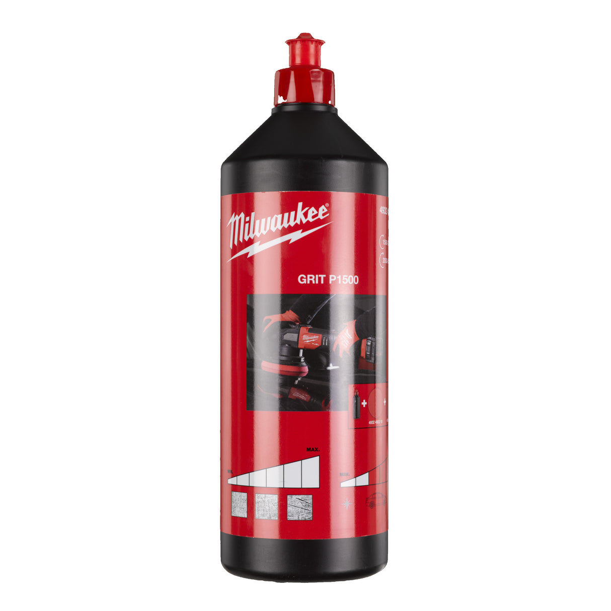 Milwaukee Pastă pentru lustruit, roșie, grosiera, 1l 4932492300