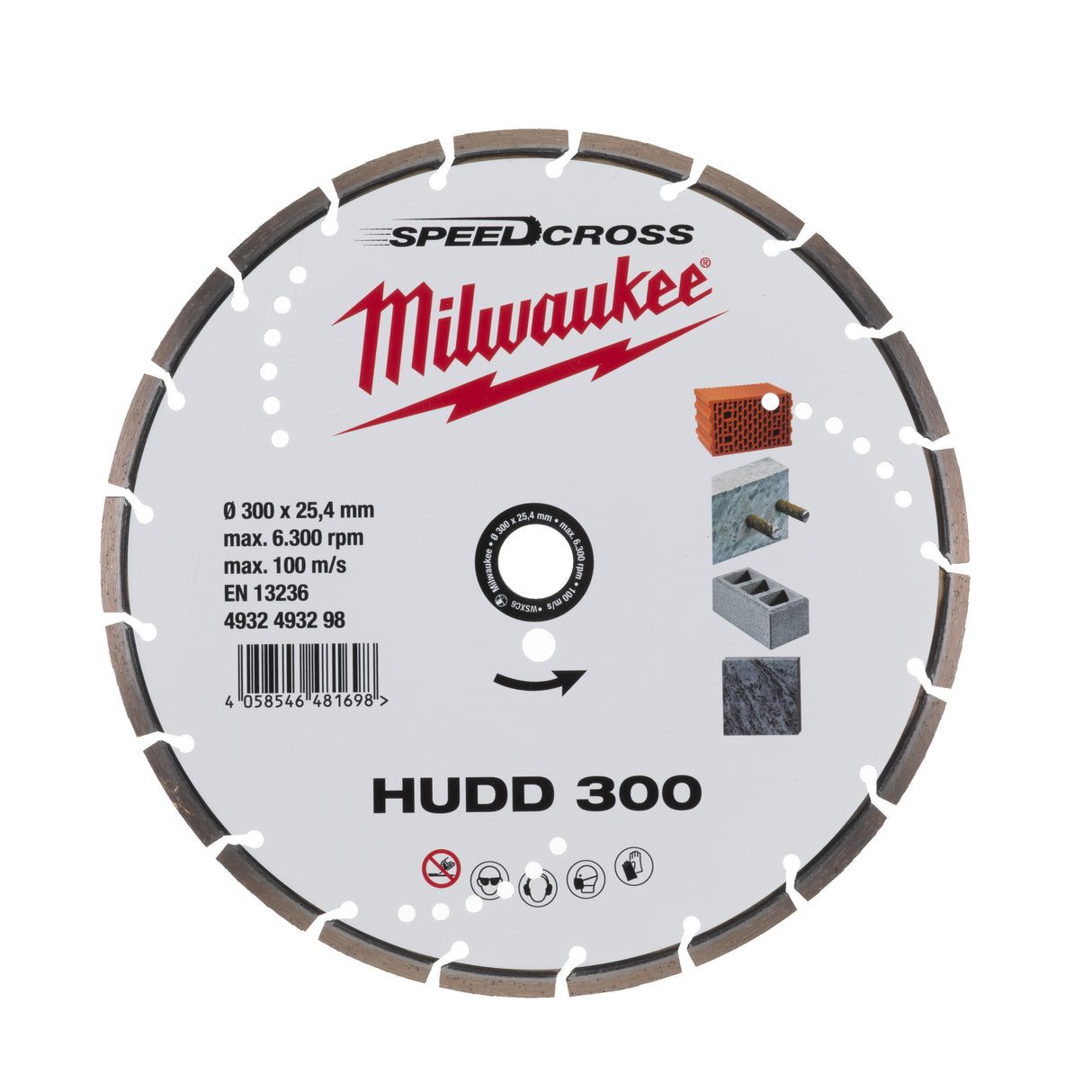 DISC DIAMANTAT SPEEDCROSS HUDD 300MM 4932493298