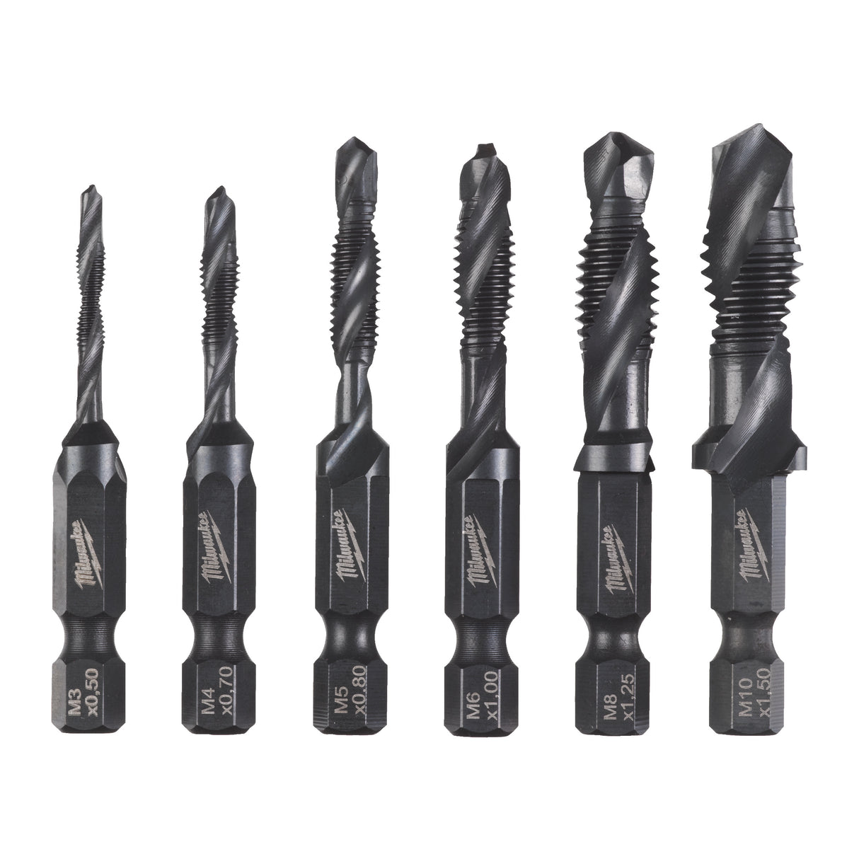 Milwaukee 4932498267 Set 6 burghie 1/4" hss-g combi