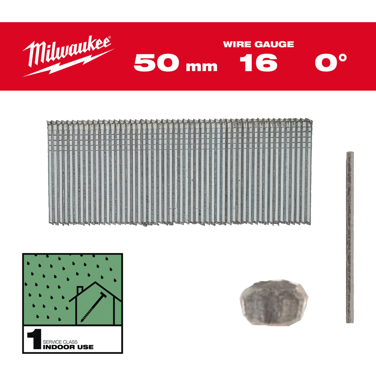 Milwaukee Cuie 16g/0°/50mm/g/sc1 - 2500 buc 4932498316