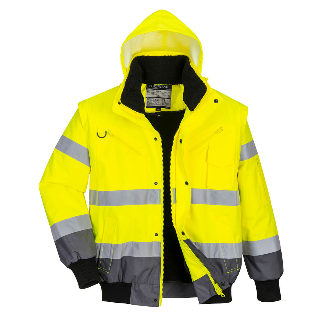 Hi-Vis 3-in-1 Contrast Bomber Jacket