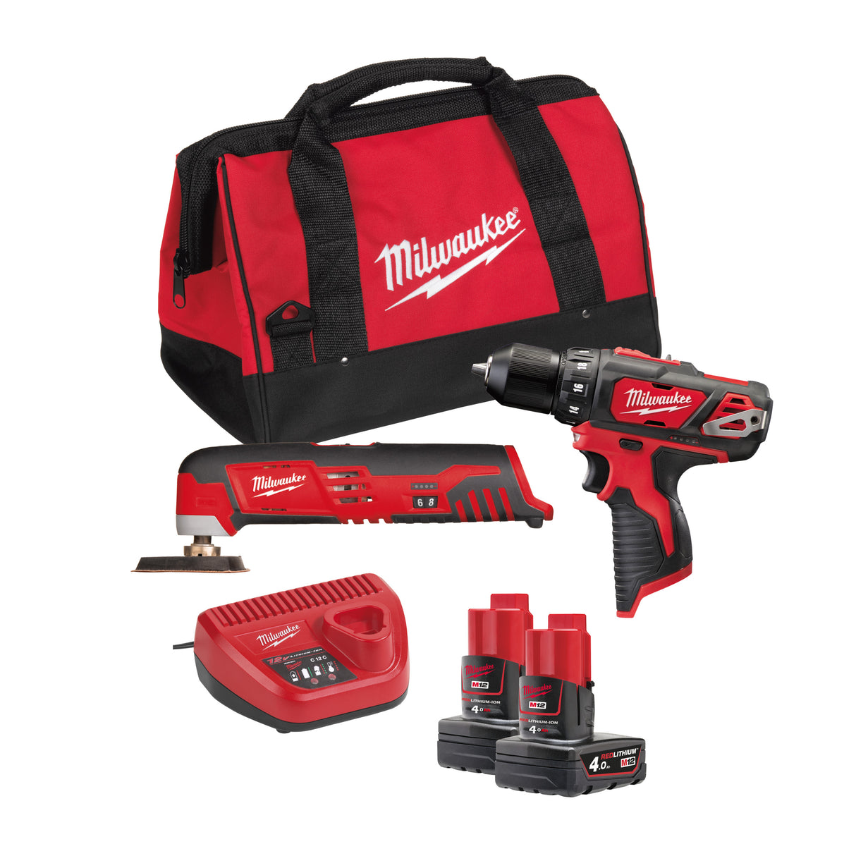 Milwaukee M12bpp2d-402b set scule   4933441250