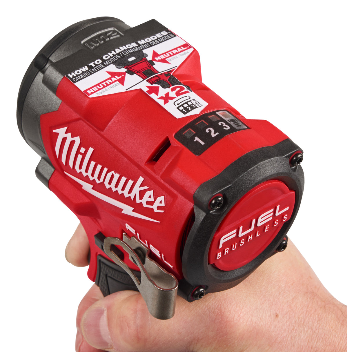 Milwaukee 4933493451 Cheie compactă de impact ⅜″ M12 FUEL™ cu inel de fixare