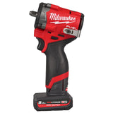 Milwaukee 4933493452 Cheie compactă de impact ⅜″ M12 FUEL™ cu inel de fixare