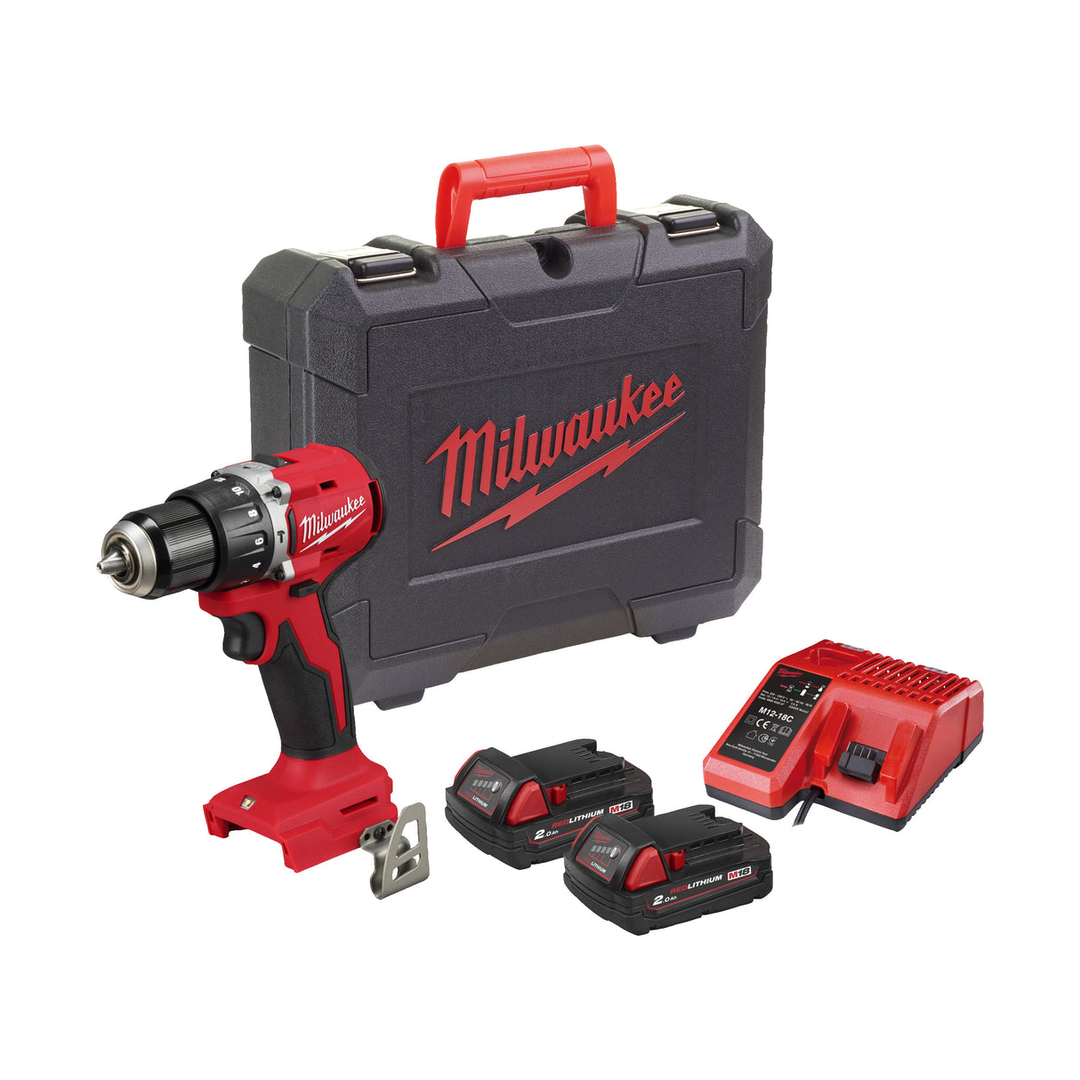 Milwaukee M18 blpdrc-202c eu mașină de găurit compactă, cu percuție și motor fără perii M18™﻿ 4933492822