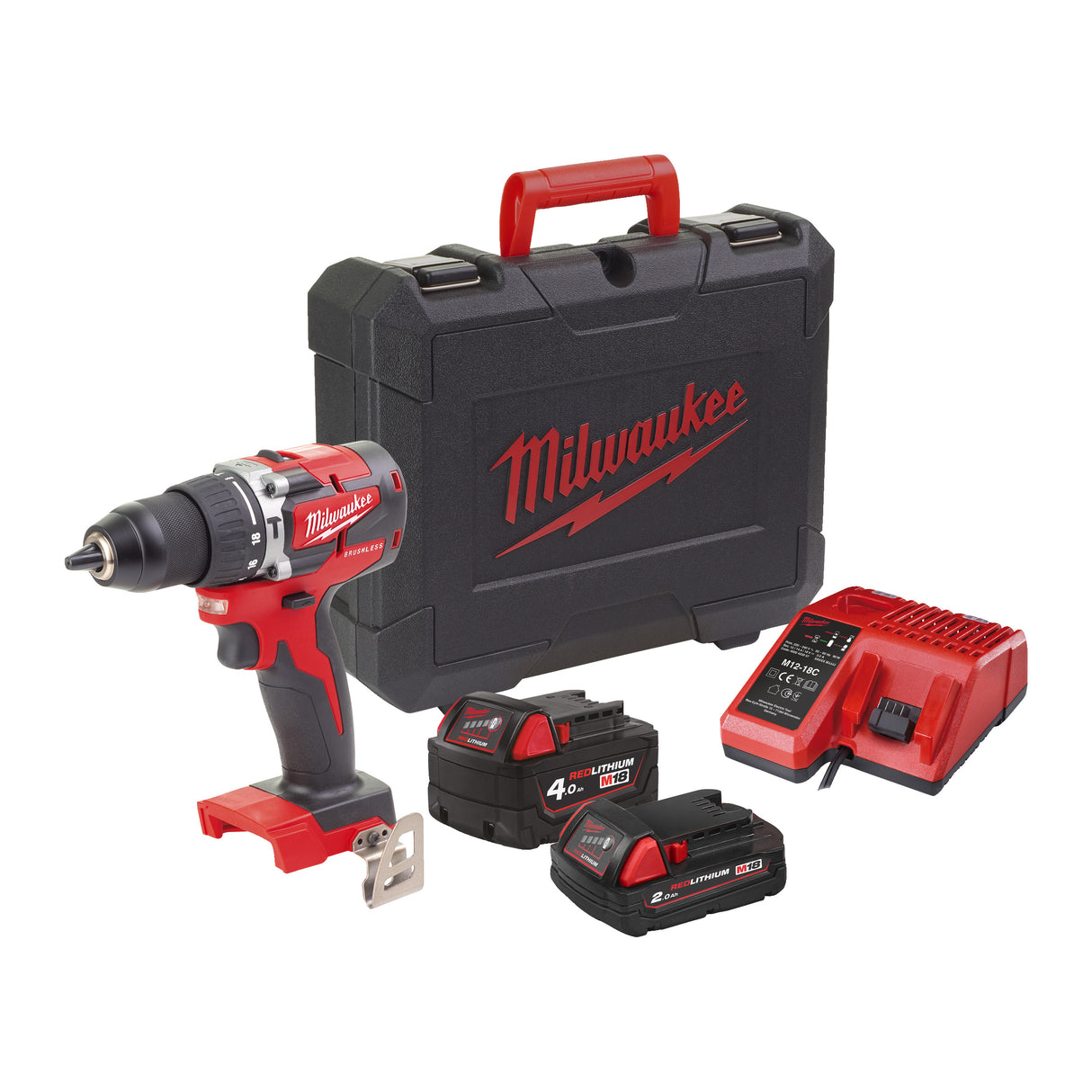 Milwaukee M18cblpd-422c mașină de găurit cu acumulator 4933472116