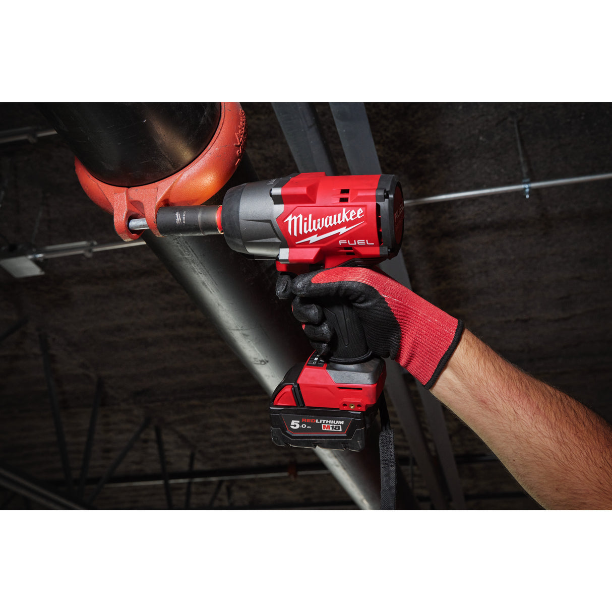 Milwaukee M18 fhiw2f12-502x cheie de impact  M18 FUEL™ 1/2˝, cuplu ridicat și inel de strângere 4933492783