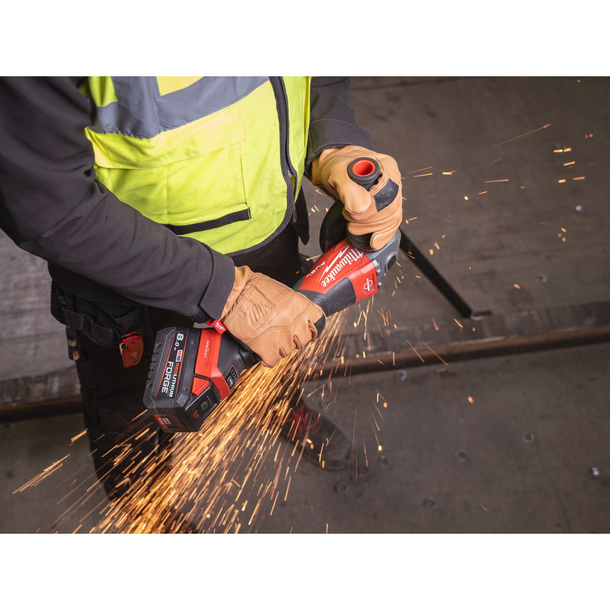 Milwaukee 4933493419 Polizor unghiular de înaltă performanță, 125 mm cu frânare, viteză variabilă și one-key™ M18 FUEL™