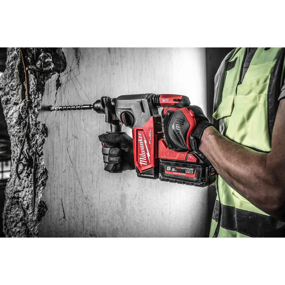 Milwaukee M18fhx-552x ciocan rotopercutor cu acumulator 4933478889