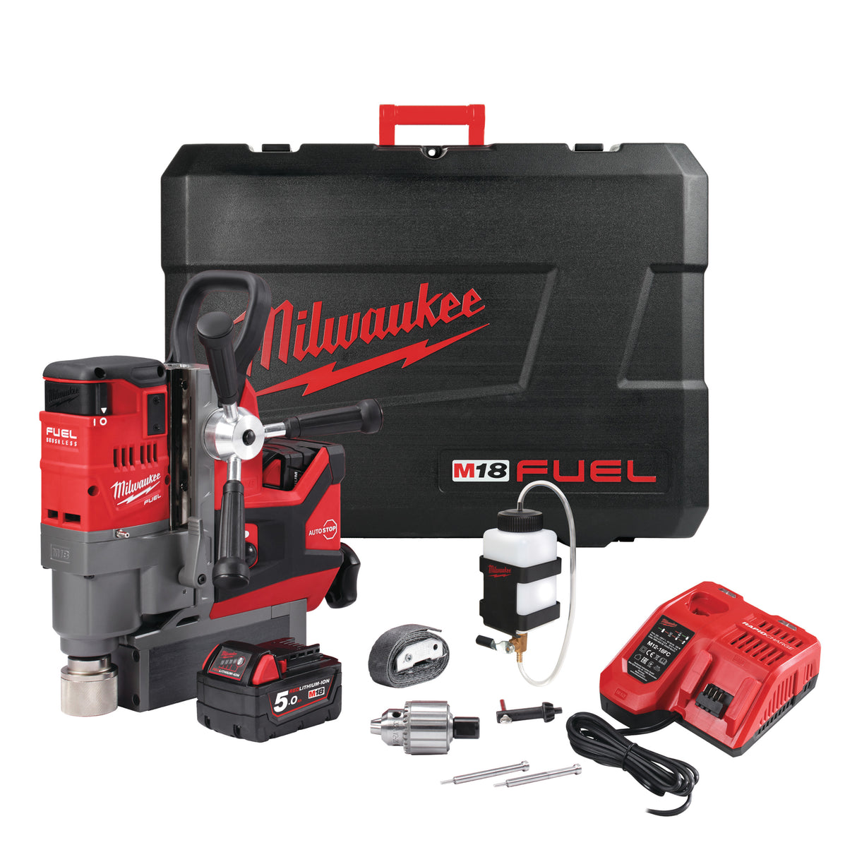 Milwaukee M18fmdp-502c mașină de găurit cu talpă magnetică 4933451012