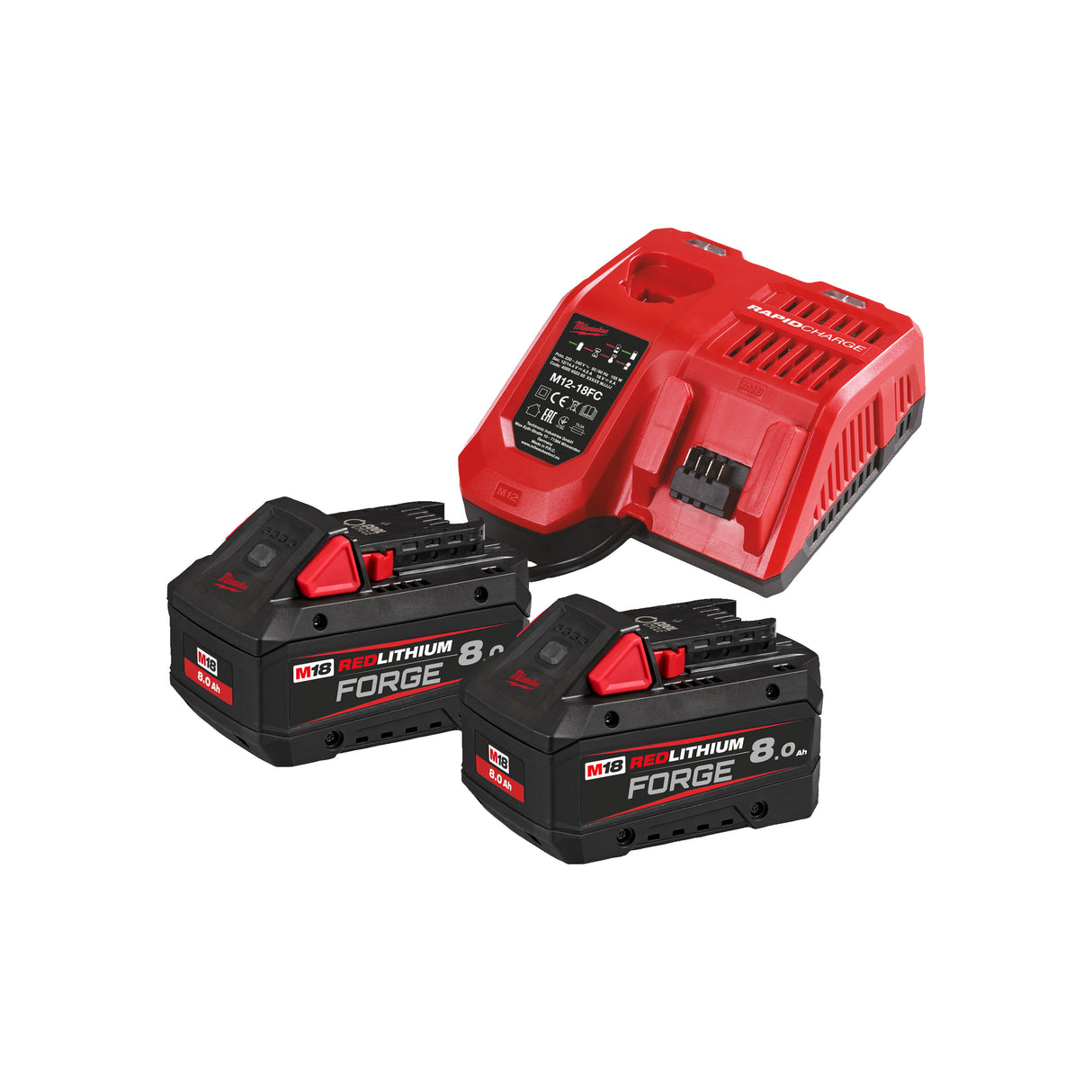 Milwaukee 4933498612 Set de acumulatori și încărcător M18™ FORGE™