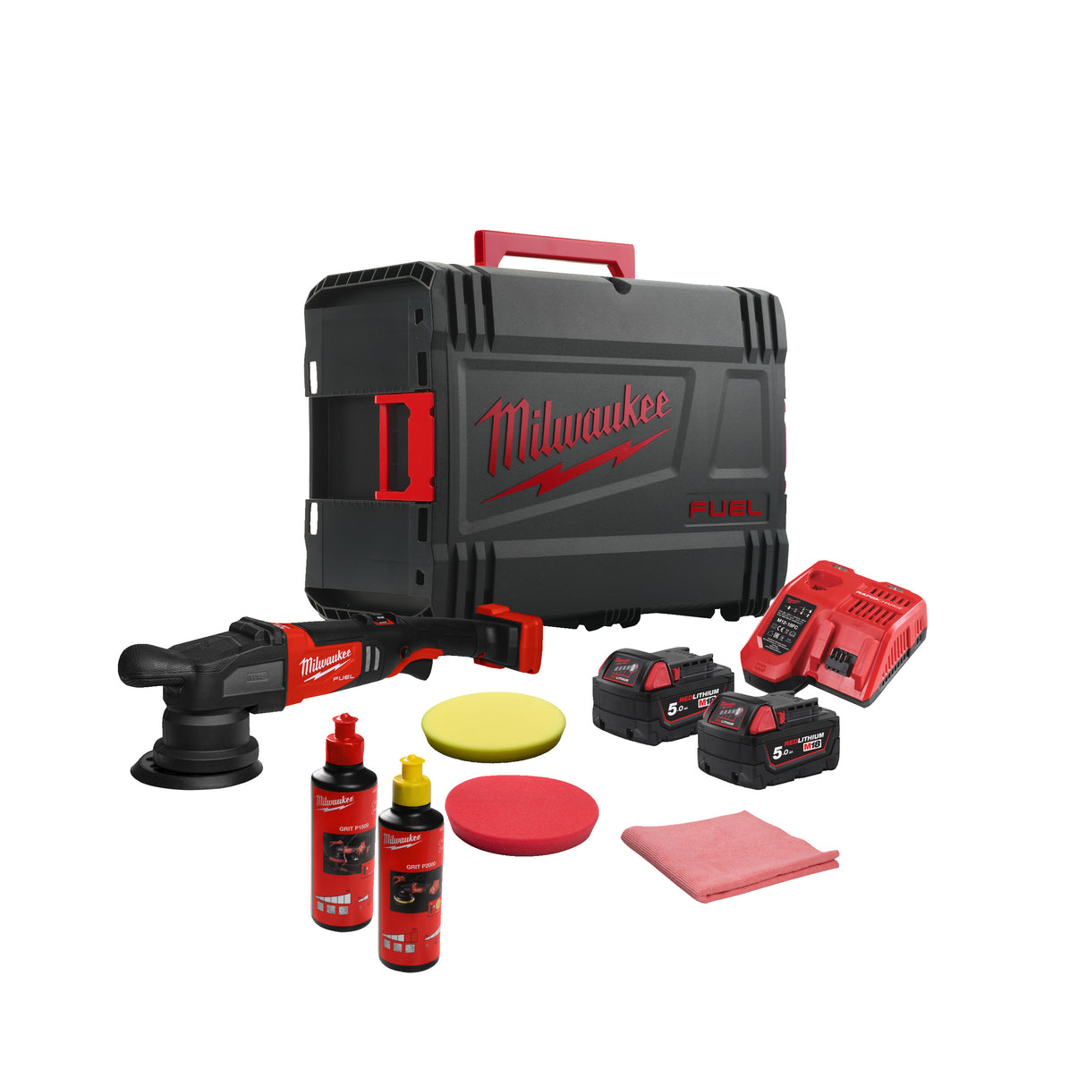 Milwaukee M18frop15-502xkit mașină polișat 15mm   4933492352