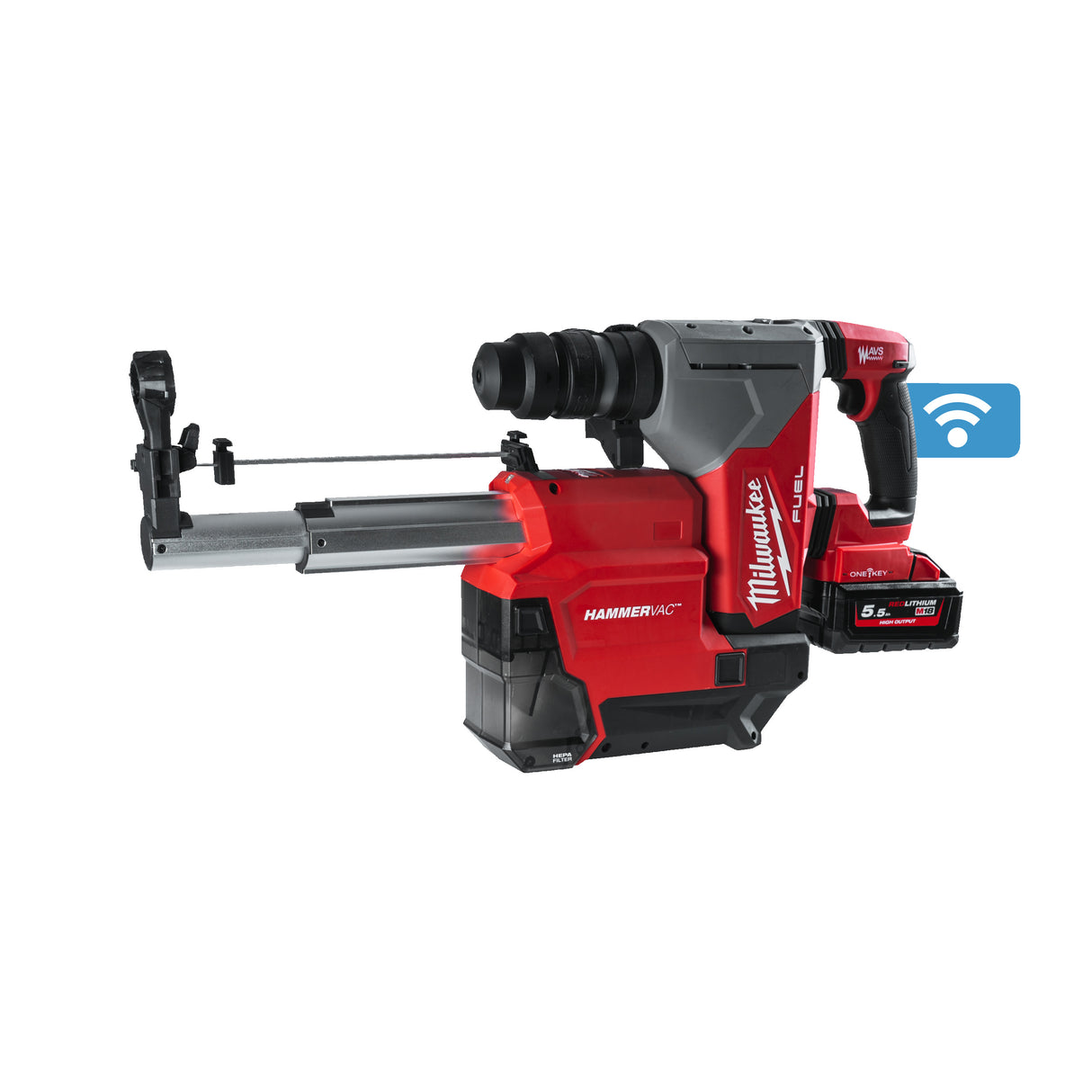 Milwaukee M18onefhpxdel-552c ciocan rotopercutor 30mm + ext. praf 4933478498