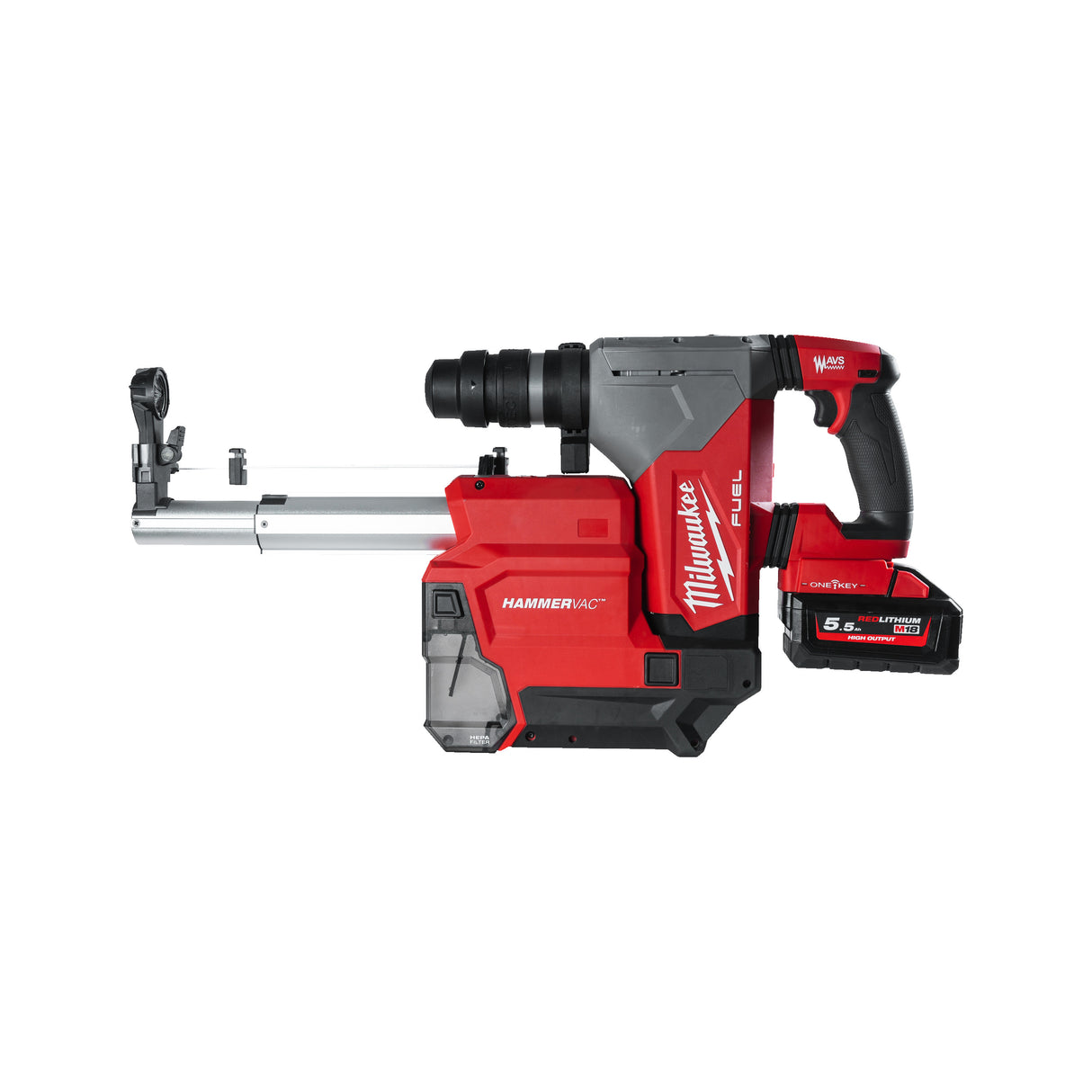 Milwaukee M18onefhpxdel-552c ciocan rotopercutor 30mm + ext. praf 4933478498