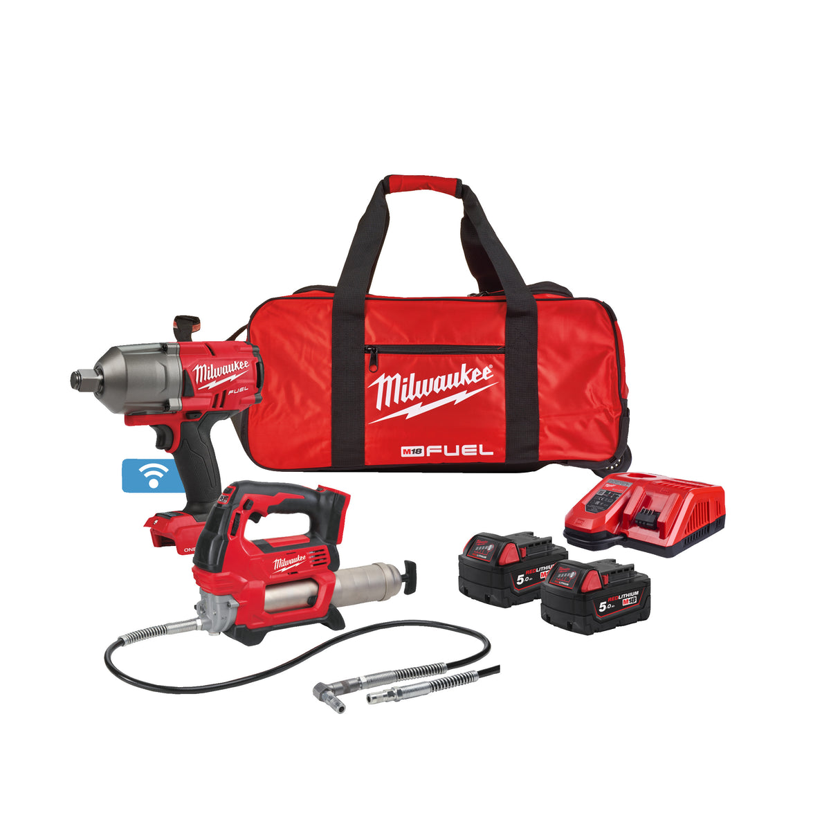 Milwaukee M18ONEPP2Q-502B set 2 scule, 2Acm., geantă. 4933492519