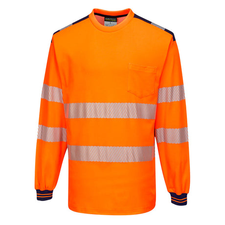 PW3 Hi-Vis Cotton Comfort T-Shirt L/S