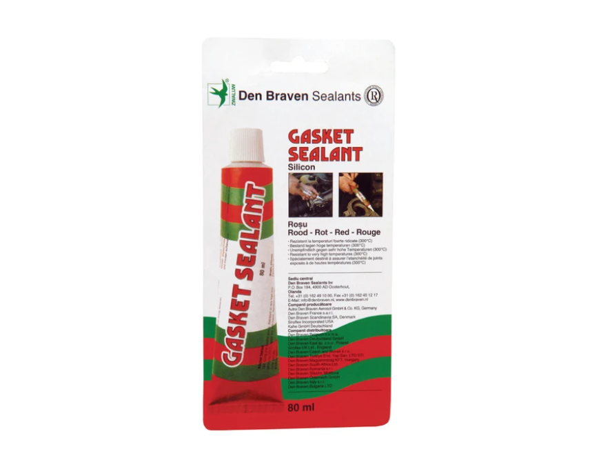 Etansant Gasket Sealant, rosu, rezistent la temperatura, 80 ml