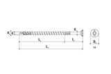 WKCS - Holzsurub cu cap înecat TX
