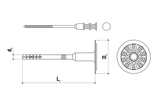 WKTHERM - Diblu pentru izolație cu montaj prin înșurubare